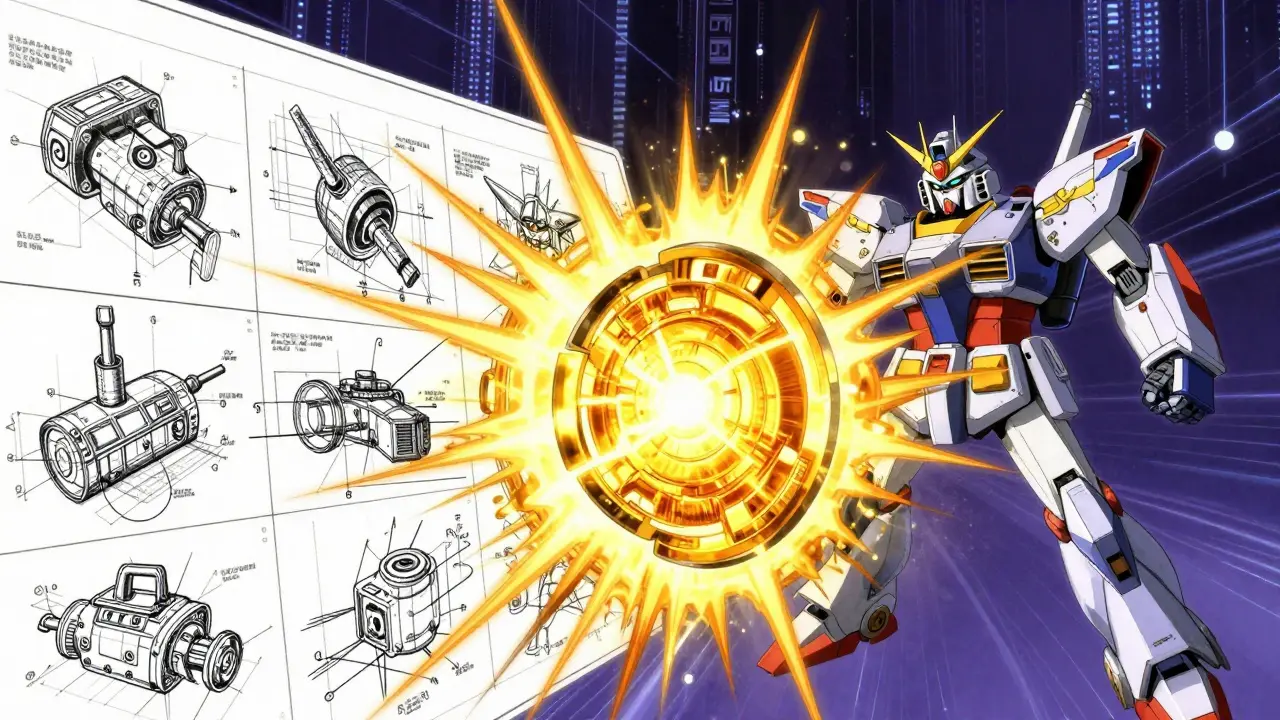 Futuristic transformation of complex medical documents into a streamlined golden energy core